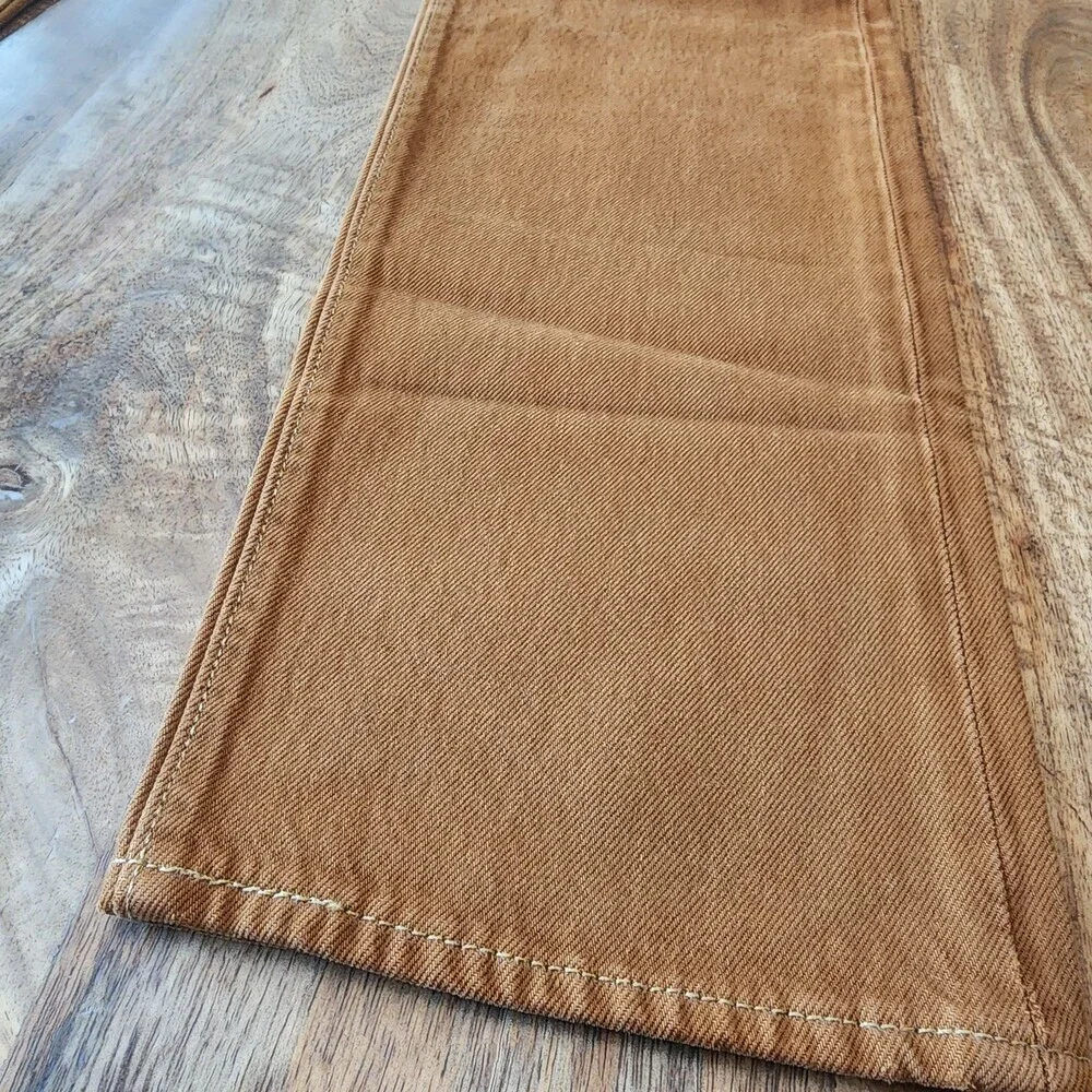 Levi's 501 Original Jeans Mens 31x32 Brown Straight Button Fly Cotton Denim